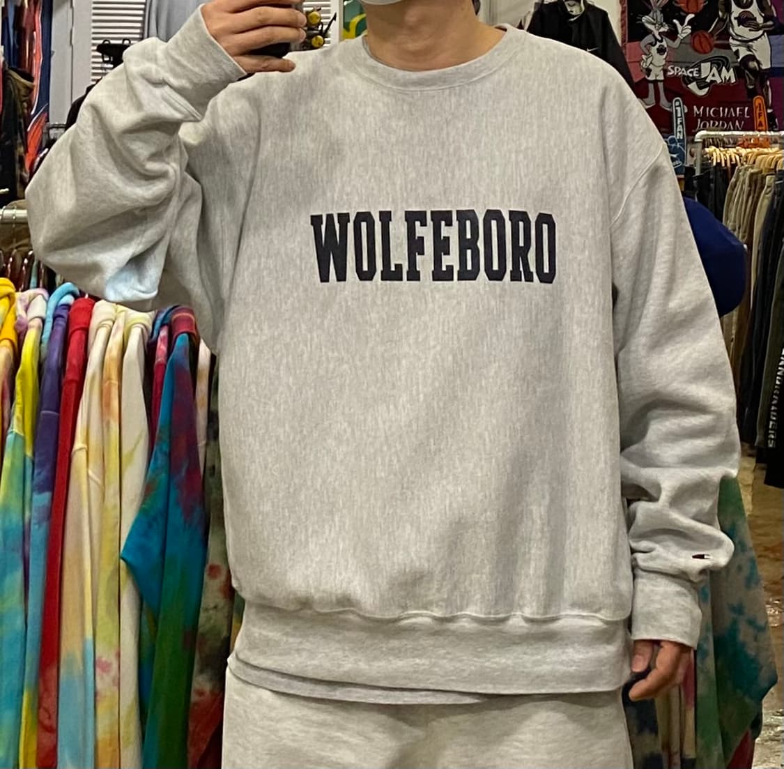 90s USA 챔피온 WOLFEBOR리버스위브 맨투맨  상품이미지1