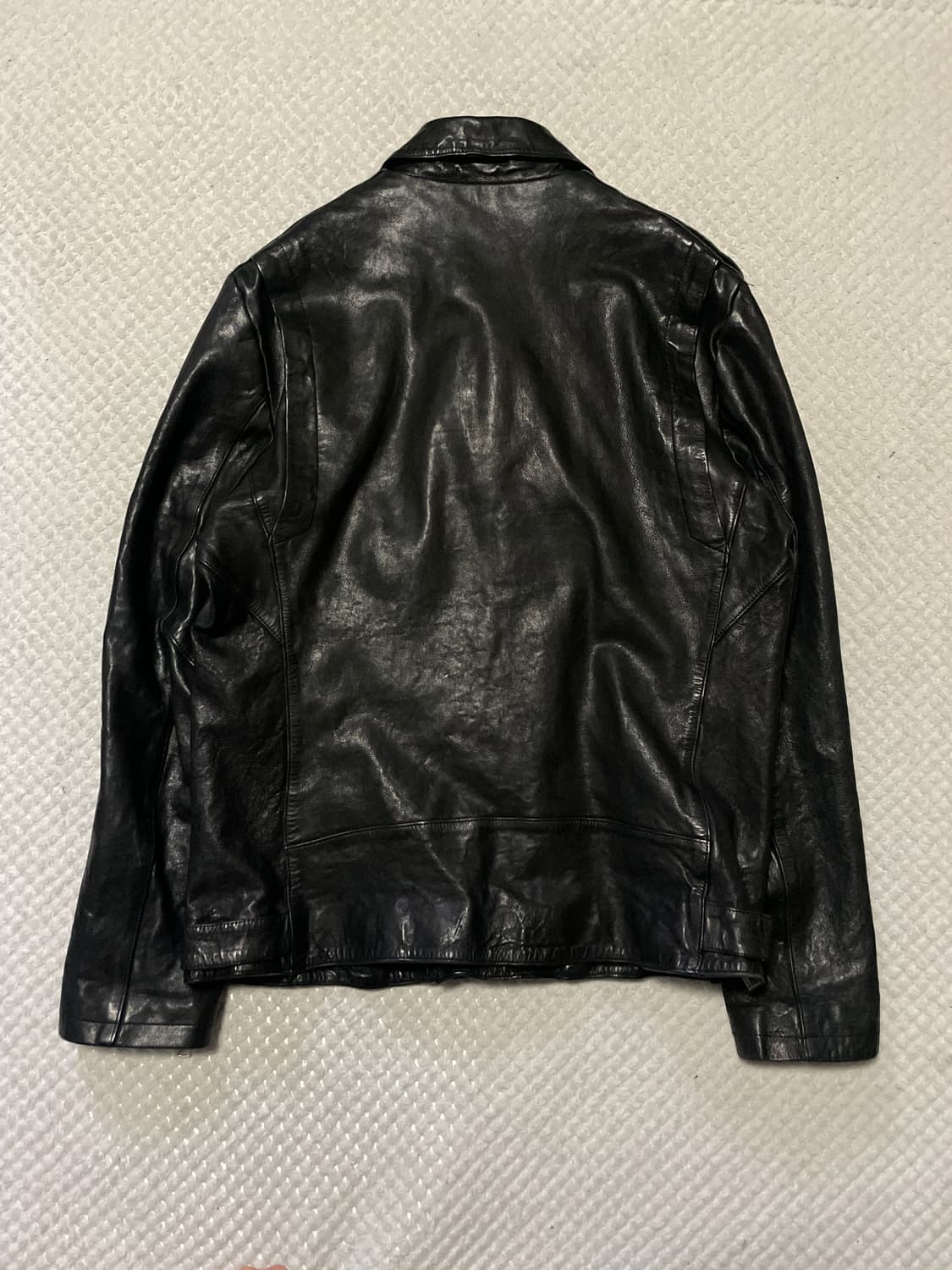 [52] 웨스턴 무드 이테리 램스킨 양가죽 레더 자켓 상품이미지2