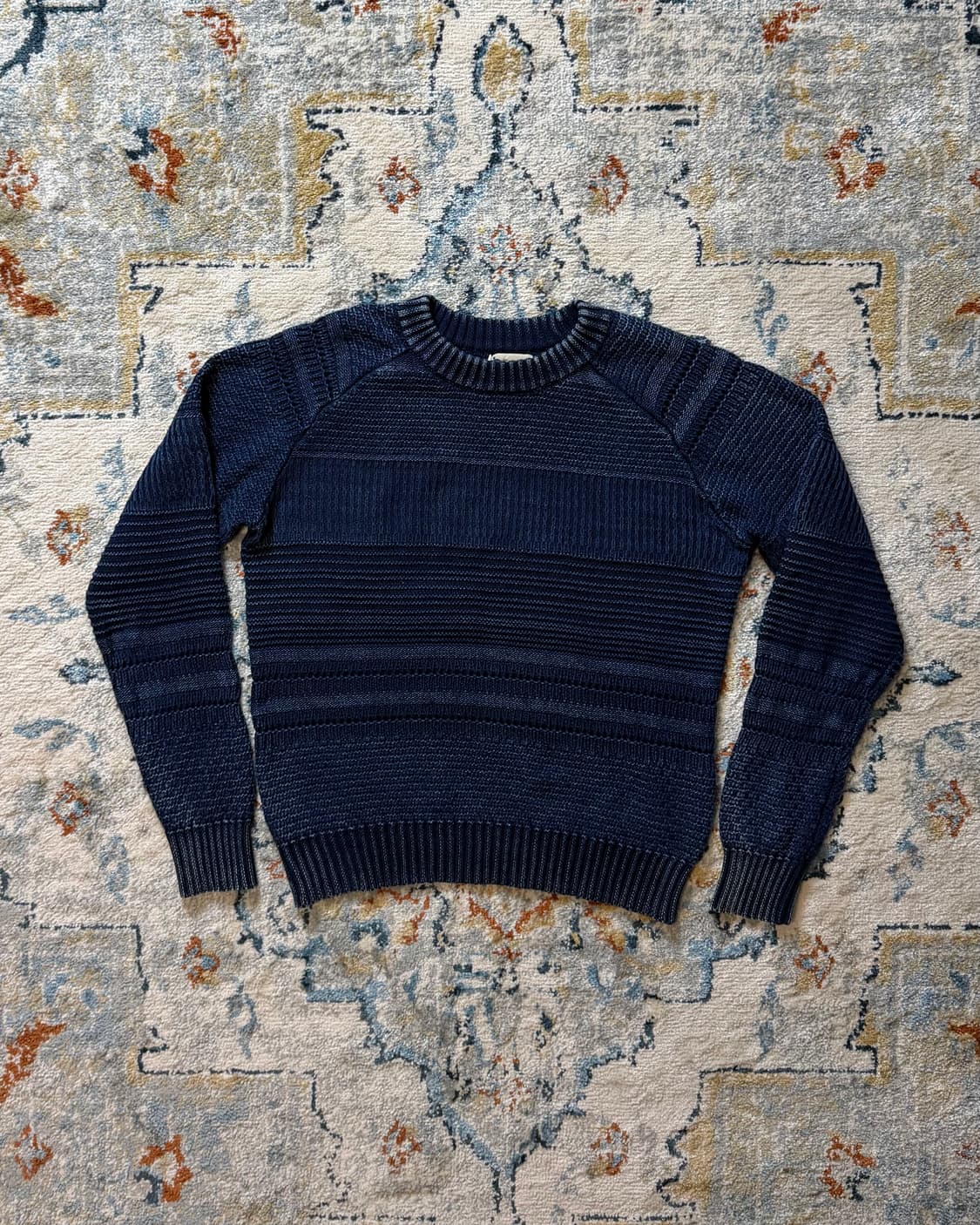 80s DUFFER 헤비코튼 워싱 니트 상품이미지2