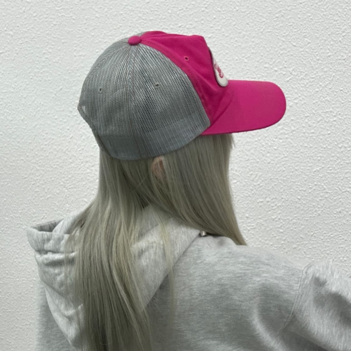  본더치 y2k 핑크배색 볼캡 상품이미지2