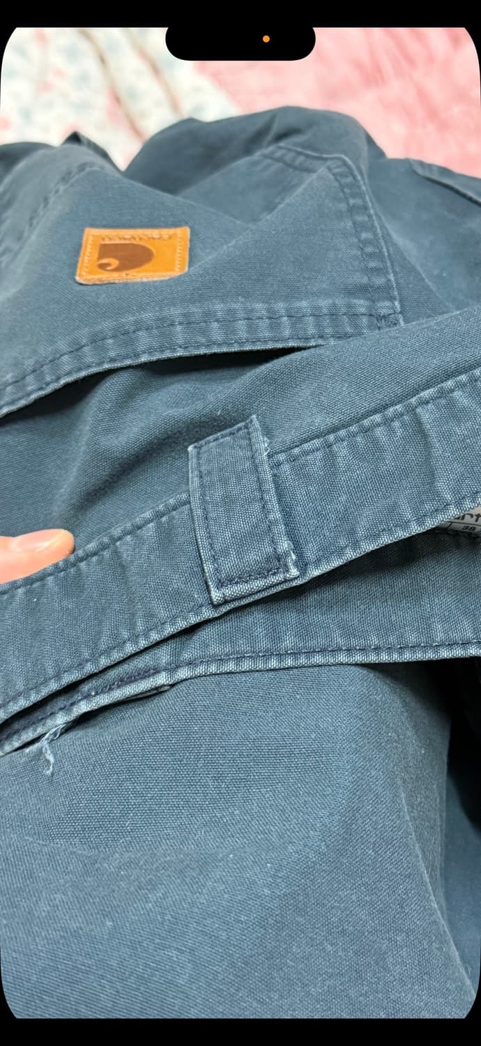 38)칼하트 싱글니 카펜터 B151 NVY 네이비 더블니 상품이미지6