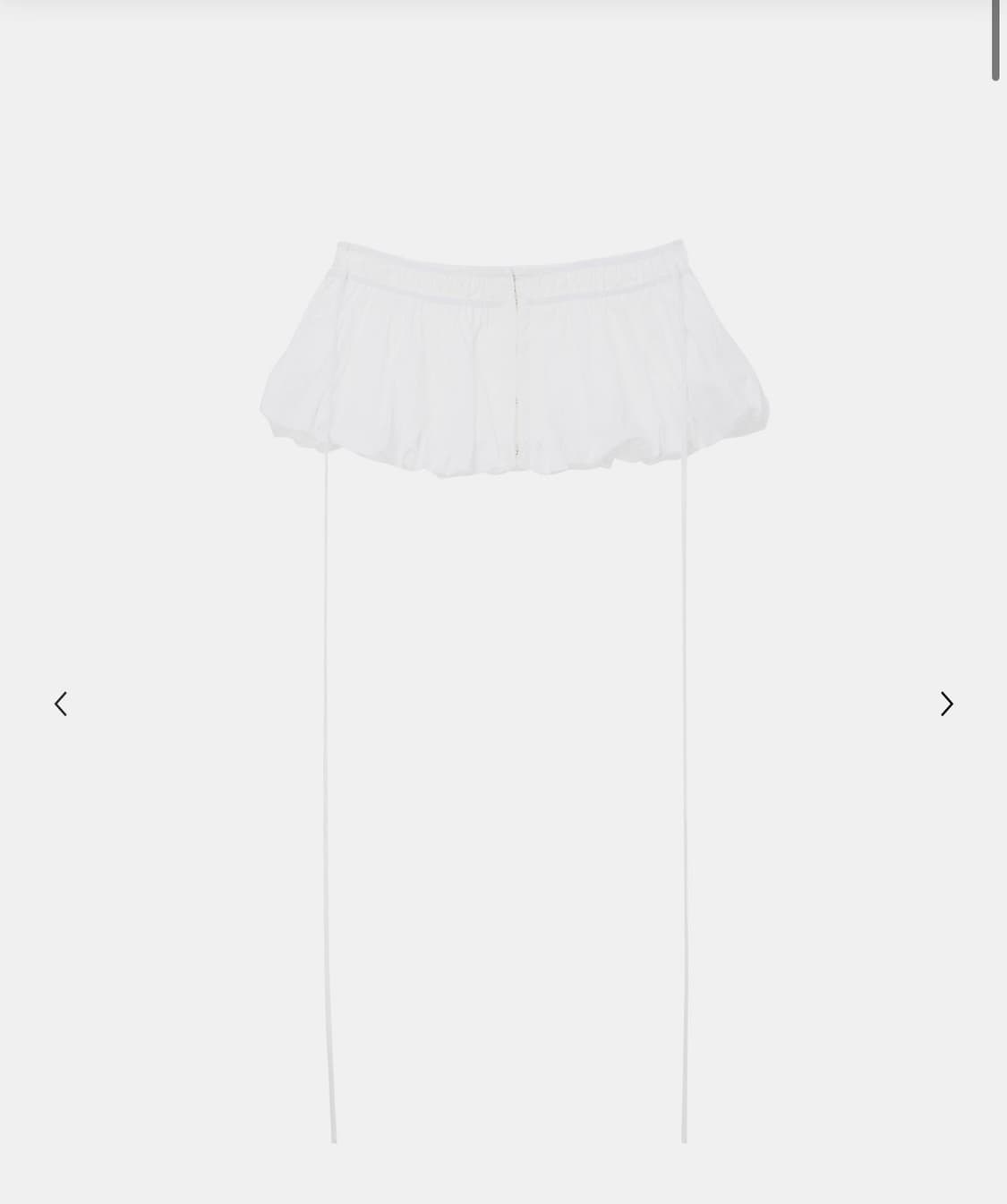 LCDC™ HOOK VOLUME BELT SKIRT (WHITE) 상품이미지1