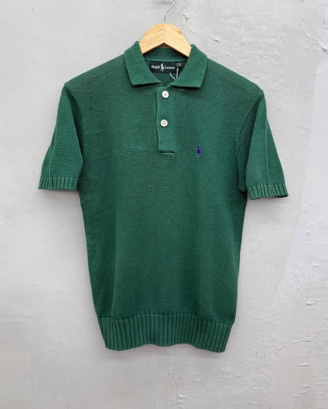 폴로 랄프로렌 80s 코튼 하프 니트 상품이미지1