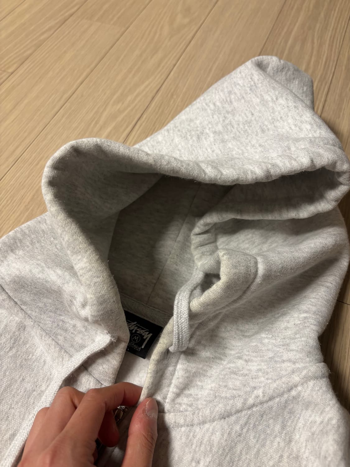 스투시 SS링크 후드집업 애쉬 헤더 상품이미지3