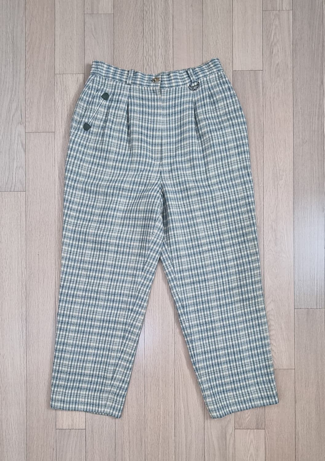 크리스찬디올 울 100 체크 팬츠 S _ 여성 상품이미지1