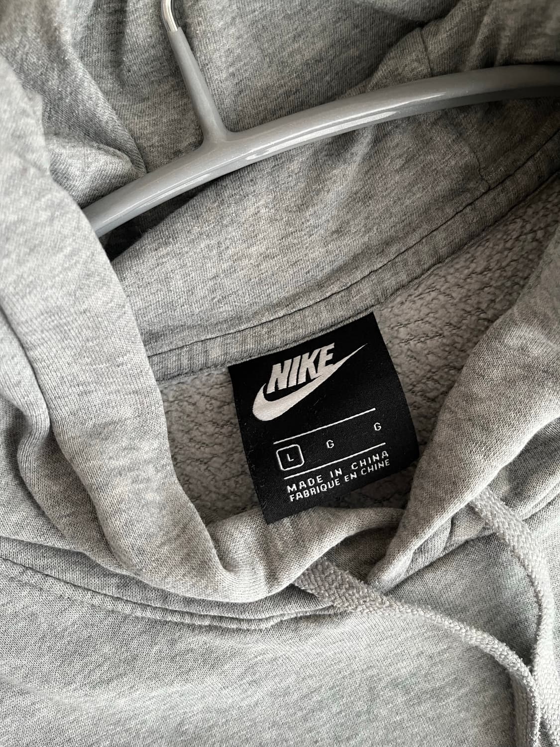 L)나이키 nsw 클럽 후드티 그레이 상품이미지5