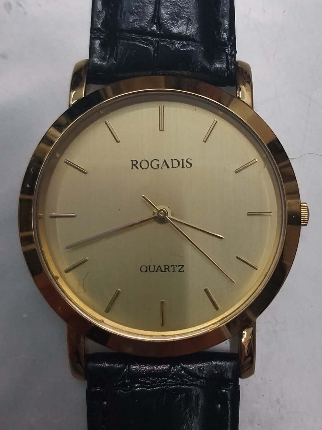 (새상품) 로가디스 금장 쿼츠  가죽시계 상품이미지1