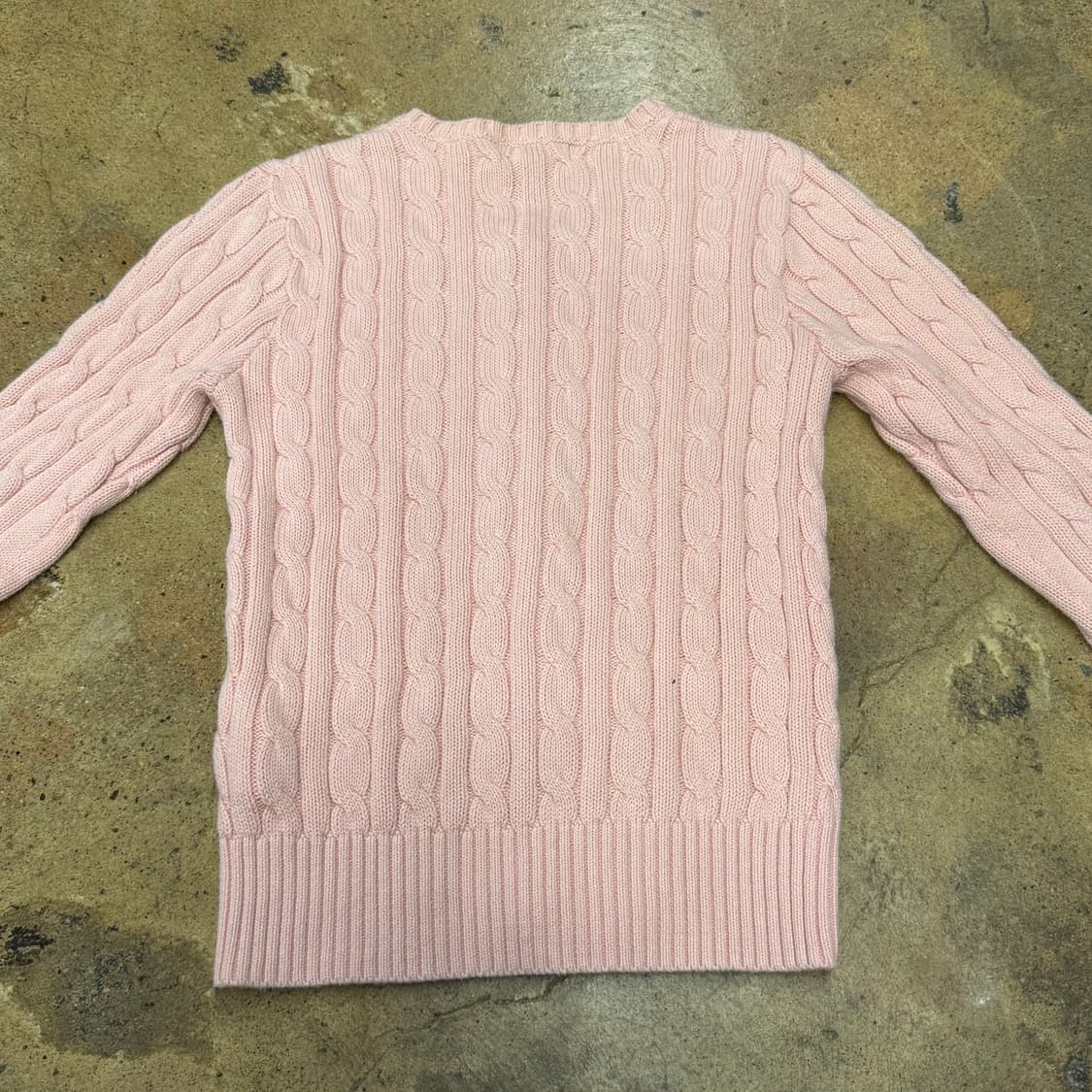 폴로 랄프로렌 딸기우유 꽈배기 니트 가디건  상품이미지4