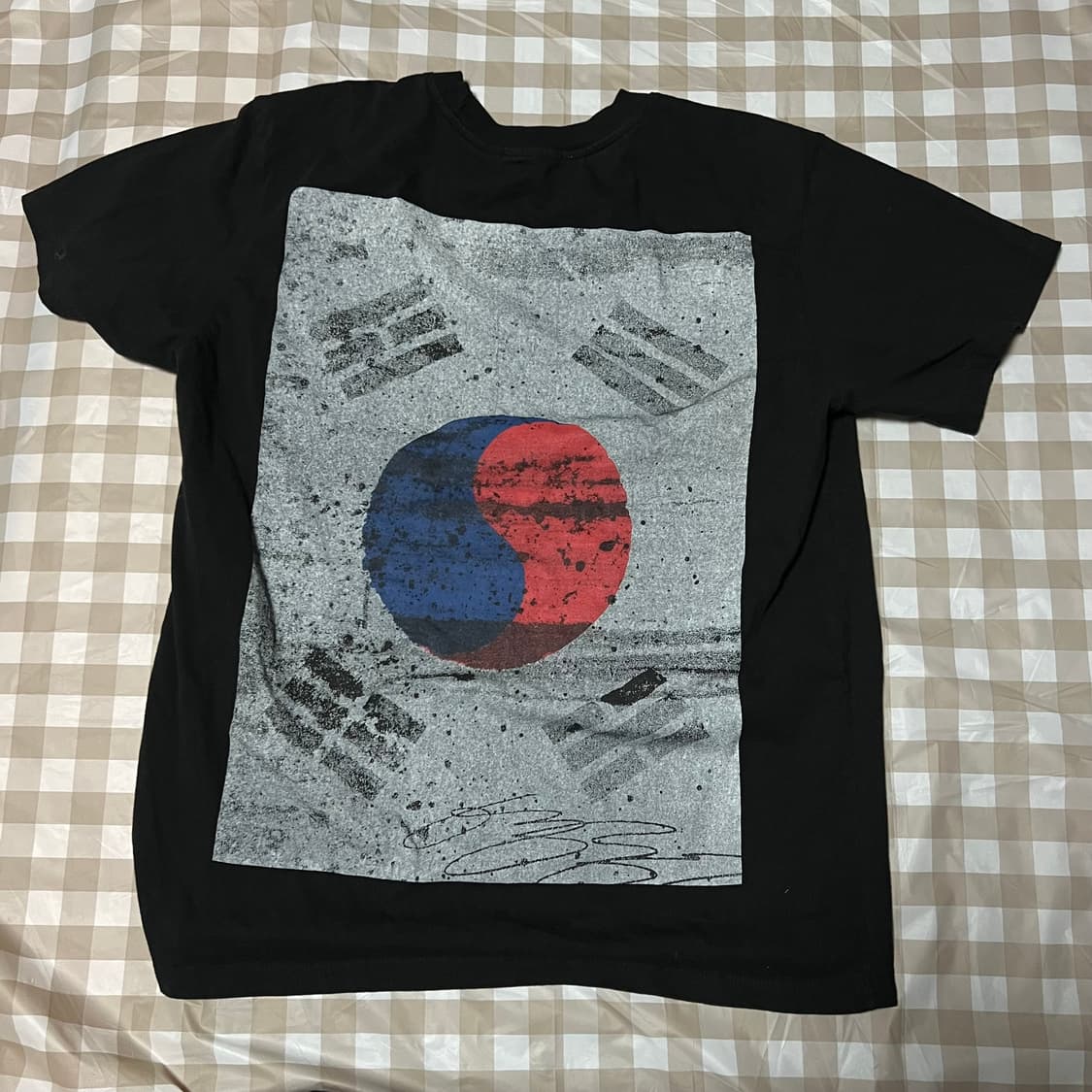 코리아 퍼스트 태극기 반팔 L 반팔티 셔츠 대한민국 코리아 상품이미지3