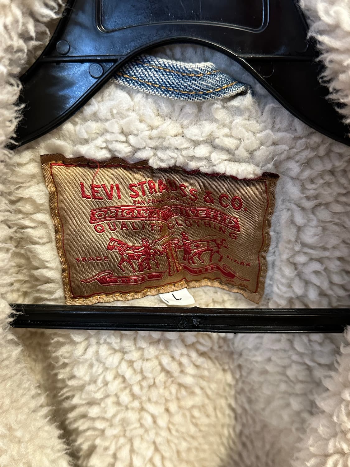 리바이스 쉐르파 데님 자켓 made in USA L사이즈 상품이미지5