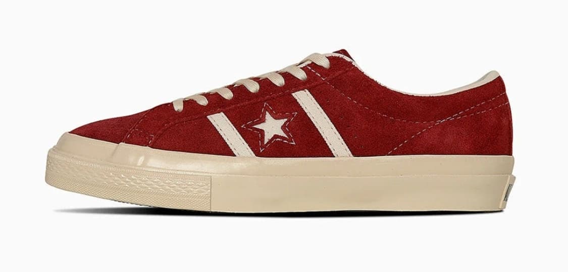 컨버스 재팬 Star & Bars 레드 스웨이드 265 상품이미지1