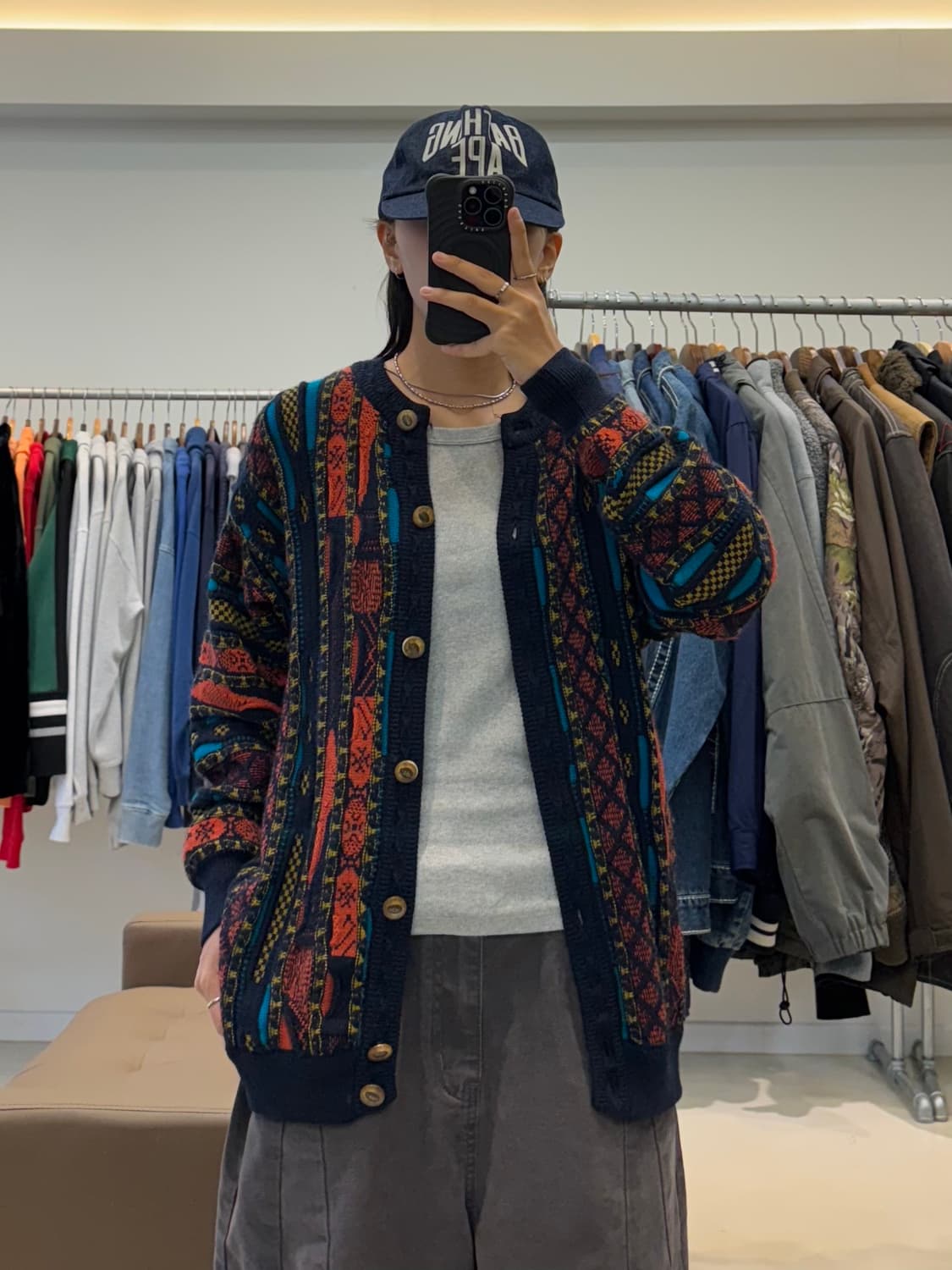 게쿠 케이블 니트 가디건 상품이미지4