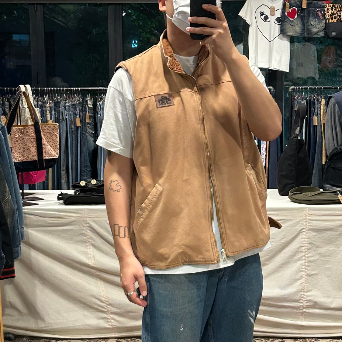 XL) Old Mill USA 덕캔버스 워크웨어 조끼 베스트 상품이미지9