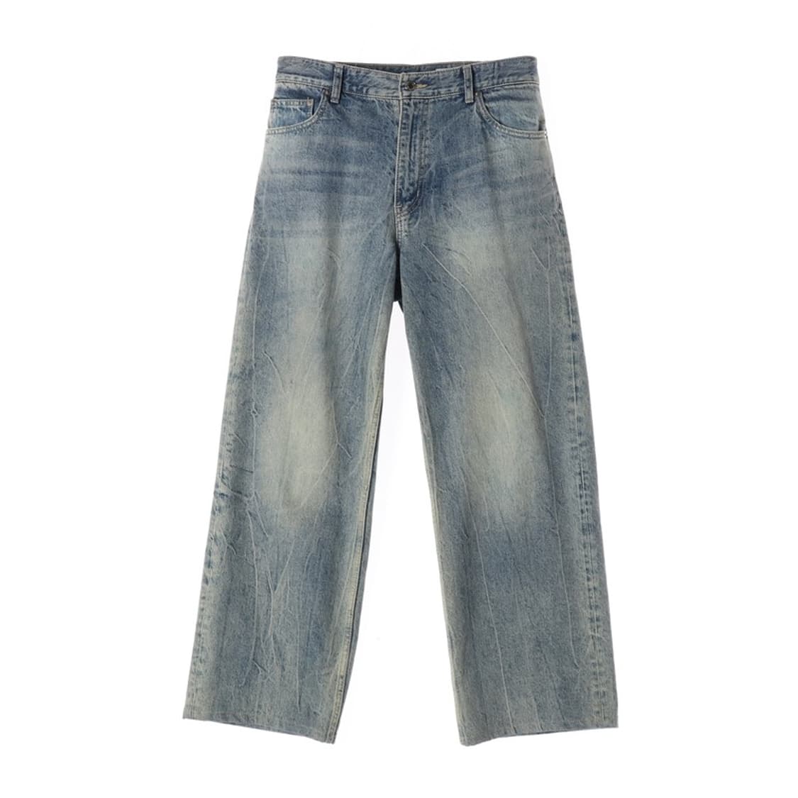 모드나인 연청 워싱 와이드 데님팬츠 30 상품이미지1