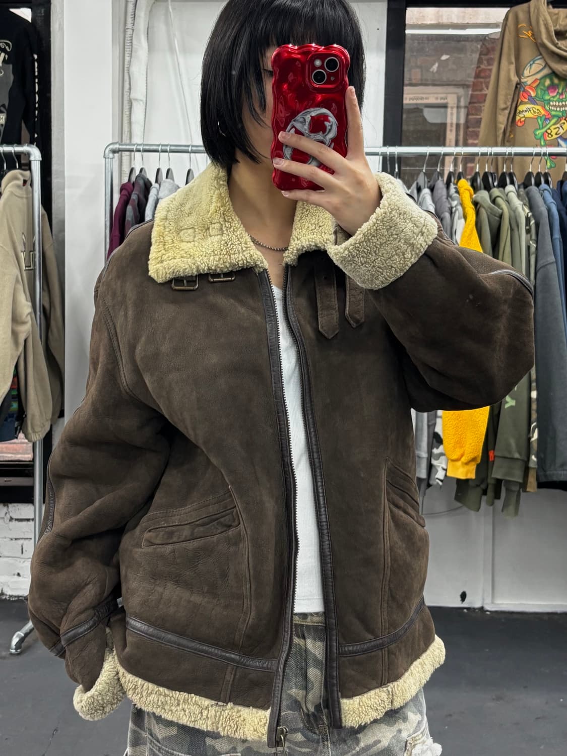 VTG 양가죽 B3 무스탕 자켓 상품이미지2