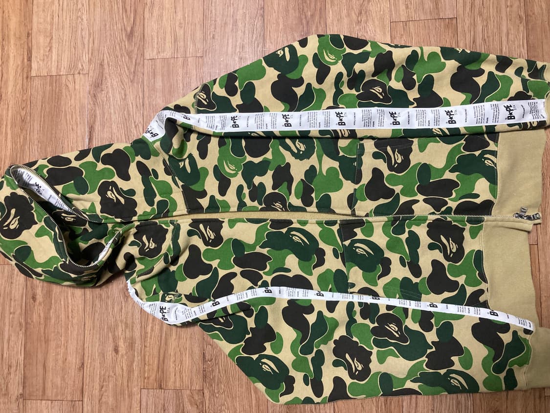 감별 완료)베이프 스타 테이프 풀집 후디 상품이미지6