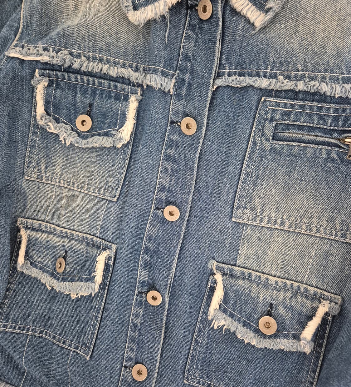 Vintage 데님 청자켓 상품이미지2