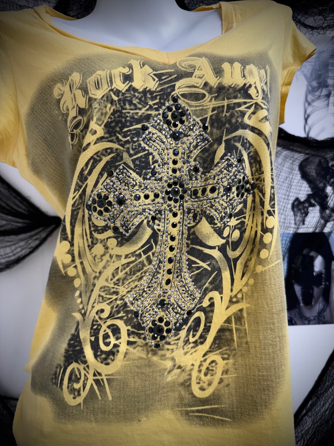 00s cross beads printing halfsleeve 상품이미지2