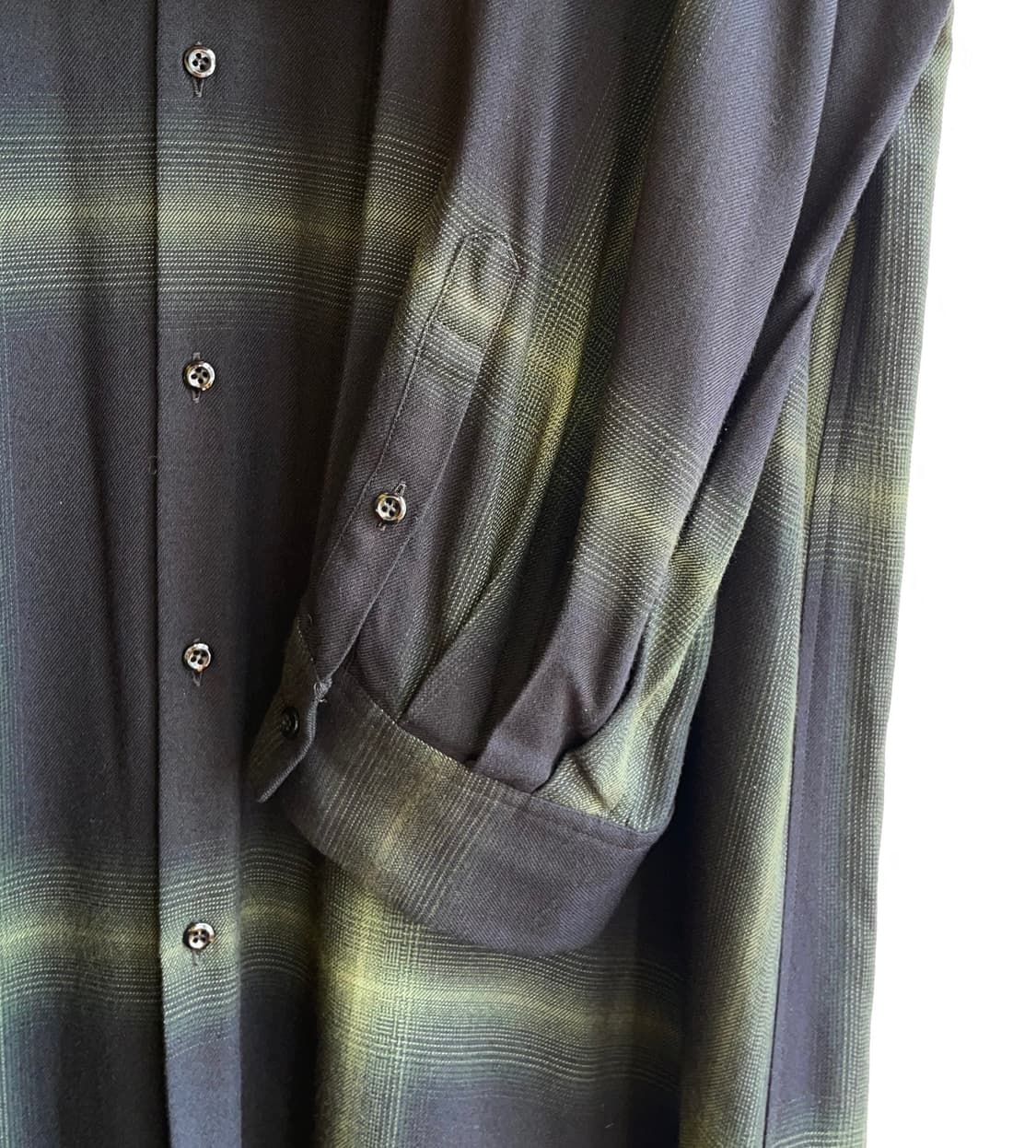 라드뮤지션 트윌 옴브레 체크 롱셔츠 상품이미지2