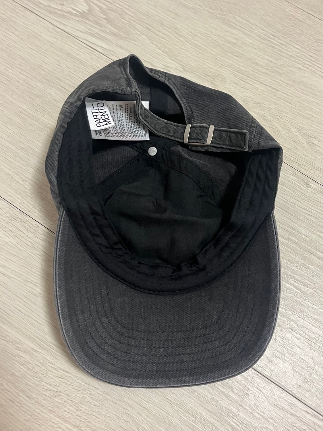 파르티멘토 VTG 워시드 PA 볼 캡 블랙 상품이미지3