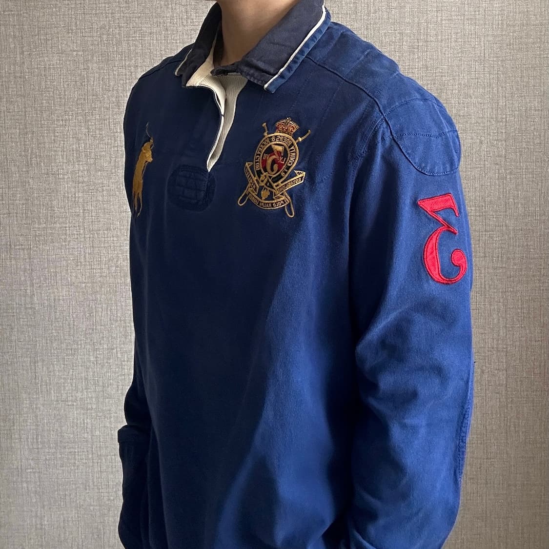 폴로 랄프로렌 엠브로이드 빅포니 럭비 긴팔 티셔츠 상품이미지3