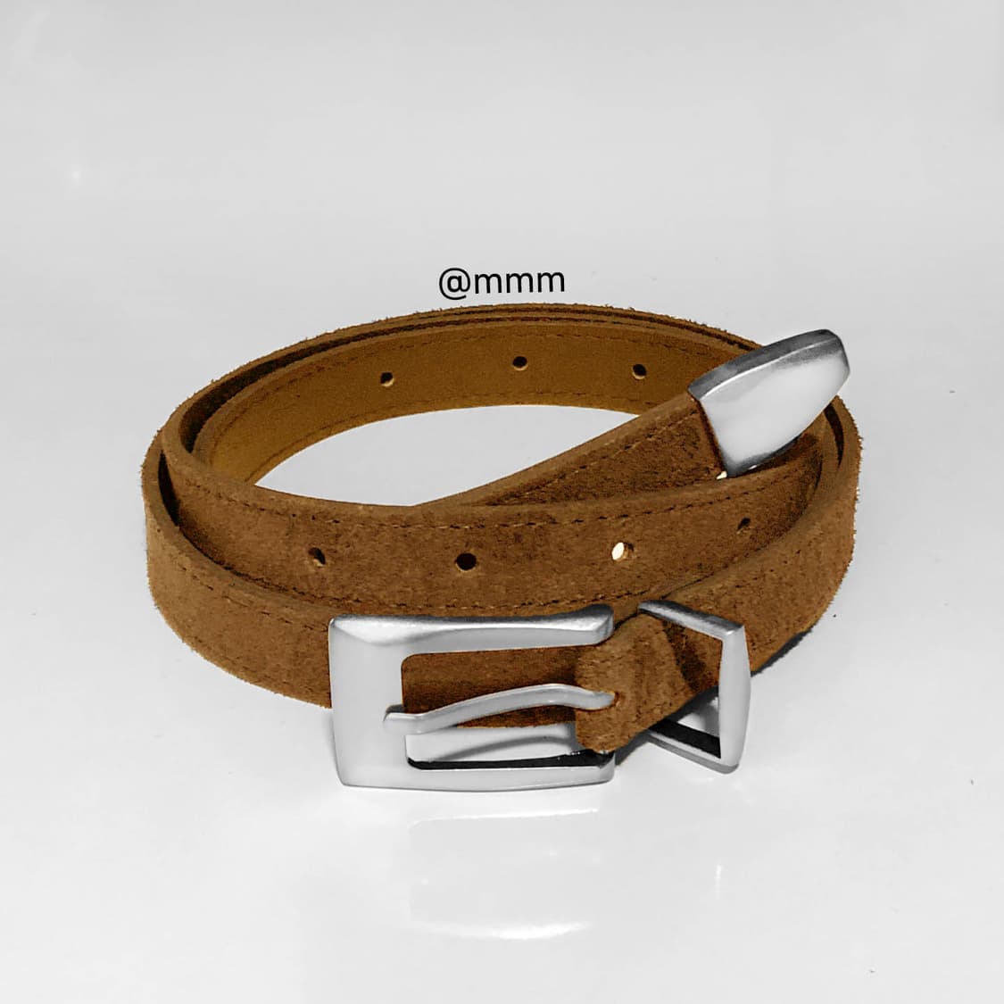 [Unisex]스퀘어 스웨이드 벨트 카멜 상품이미지2