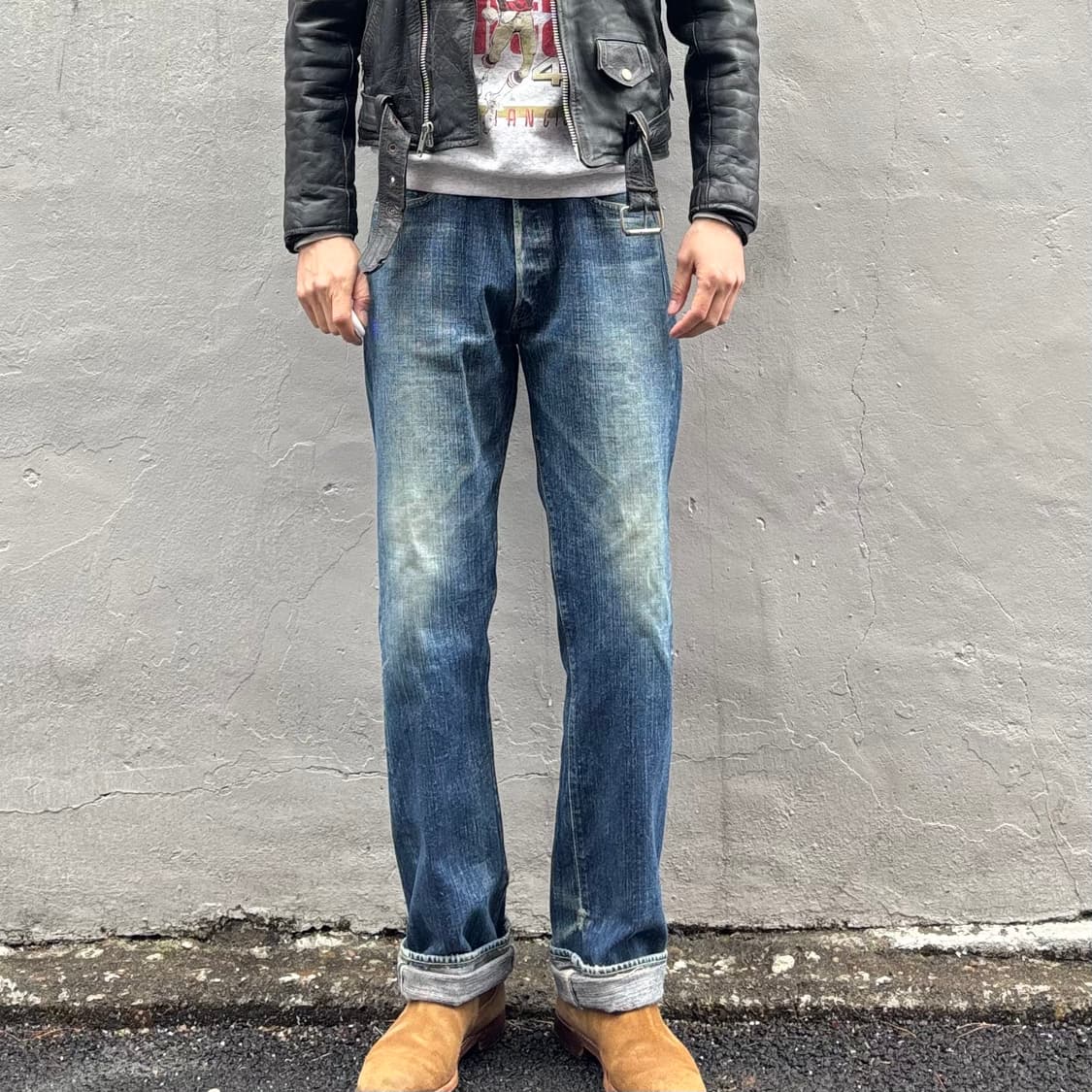 일본 슈가케인 셀비지 데님 팬츠 상품이미지2