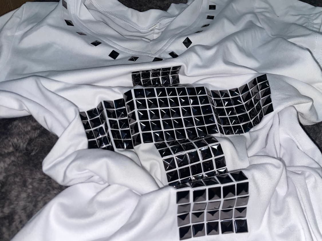 Vintage y2k stud t-shirt wh 상품이미지1