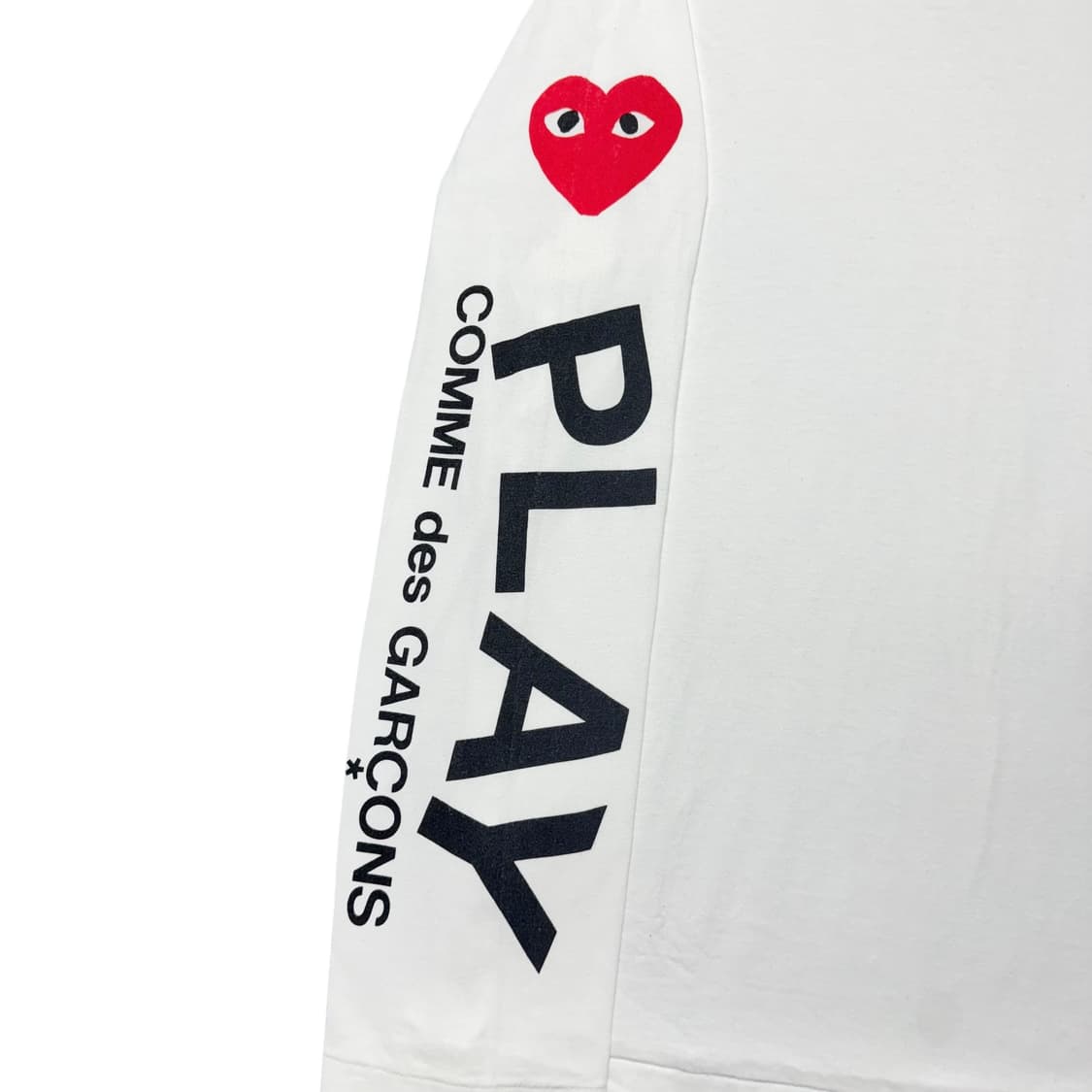 (L) 꼼데가르송 5하트 롱슬리브 화이트 상품이미지2
