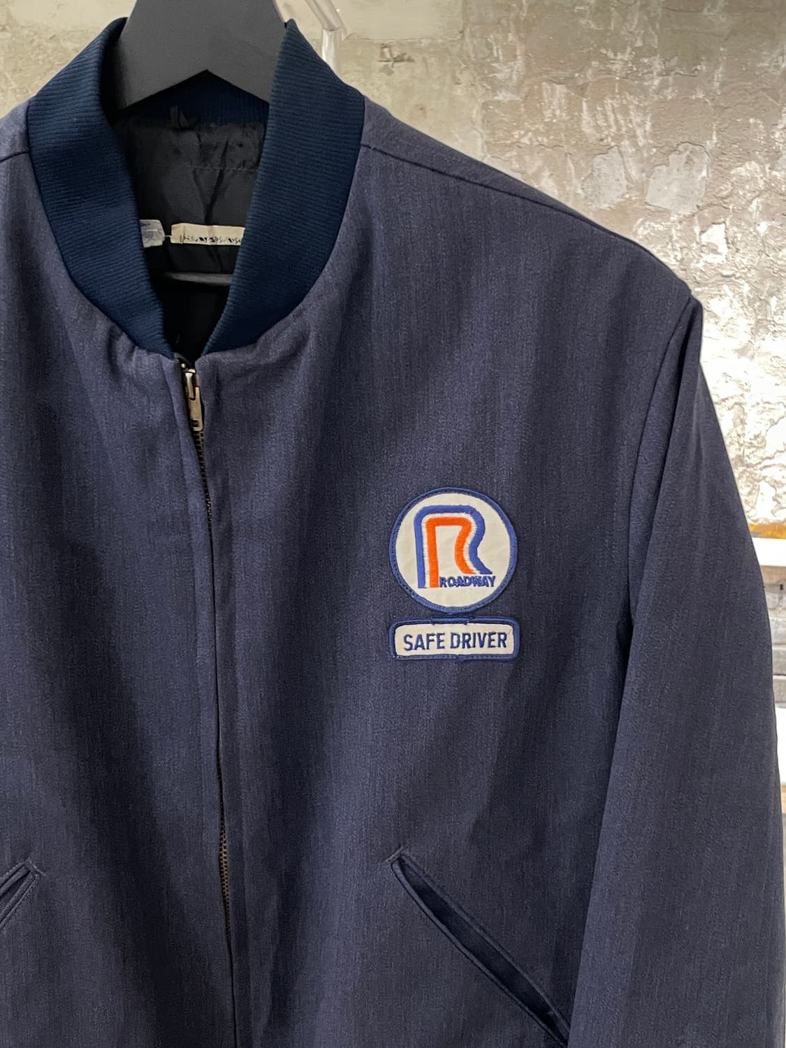 빈티지 네이비 로드웨이 패치 립스 포켓 블루종 자켓 상품이미지3