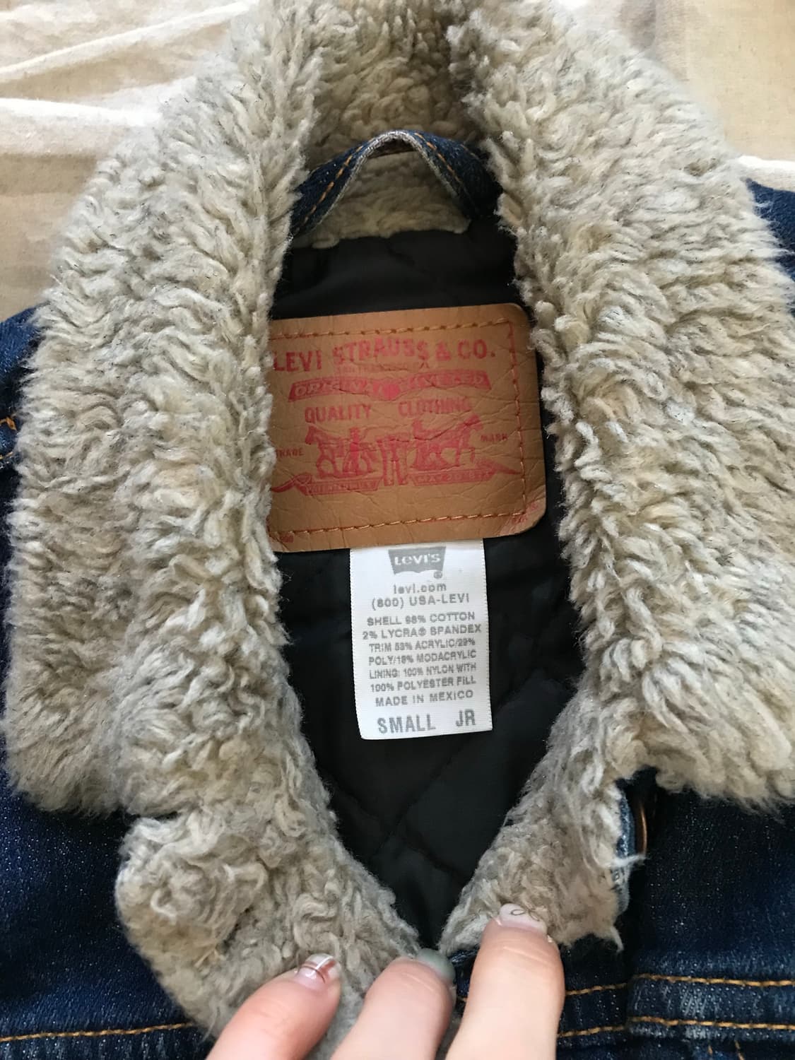리바이스 진청 양털 쉐르파 자켓 상품이미지9