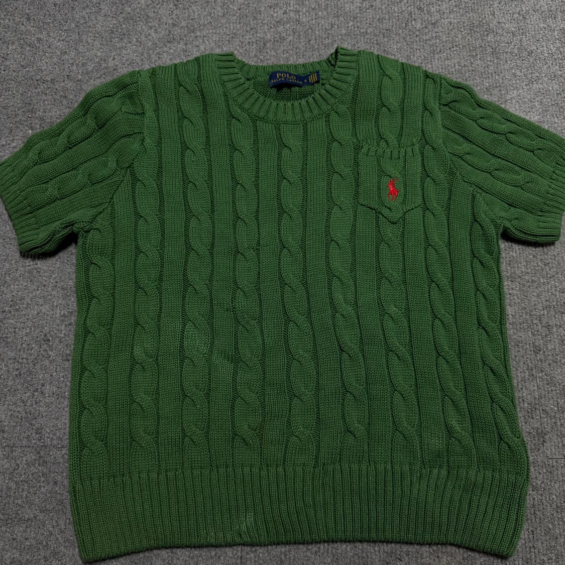 폴로 랄프로렌 그린 니트 반팔 상품이미지2