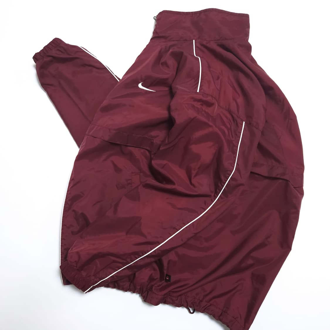 나이키 00s 스우시 트랙탑 바람막이 자켓 마룬 버건디 상품이미지3