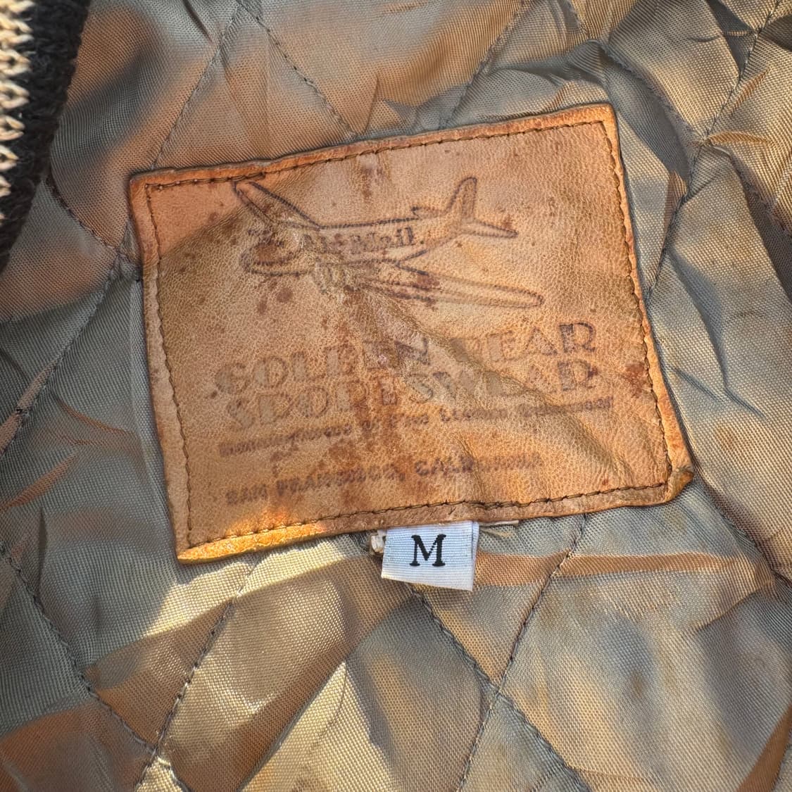 [M] 80s Golden bear 골든베어 Air Mail 바시티자켓 상품이미지9