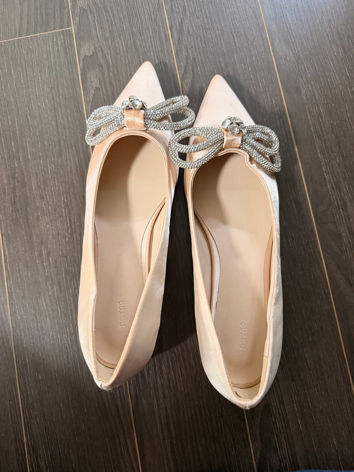 새상품 수제구두 리본 장식 힐 250mm 상품이미지2