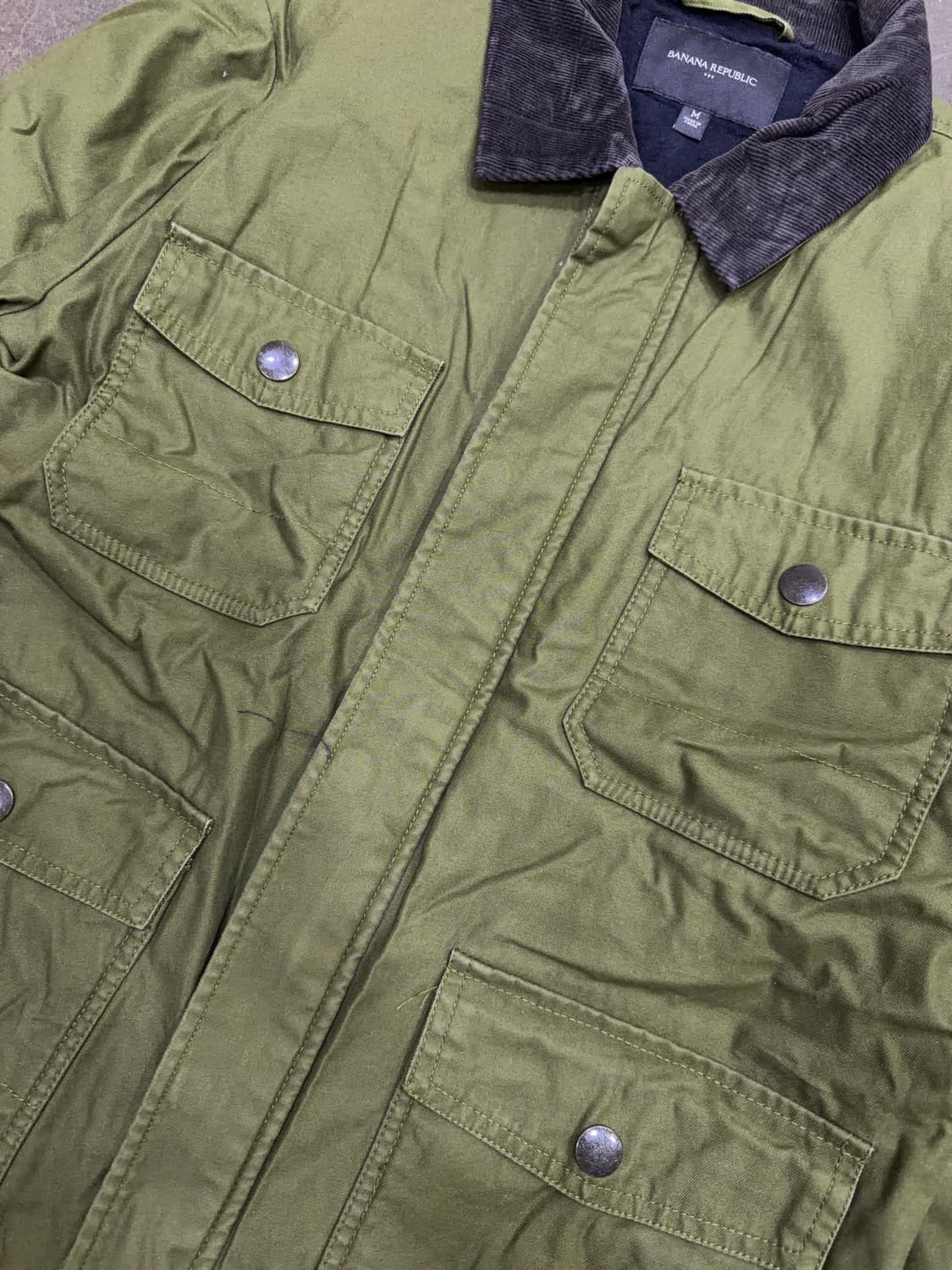 바나나리퍼블릭 멀티포켓 시파리 워크자켓 올리브 M 상품이미지4