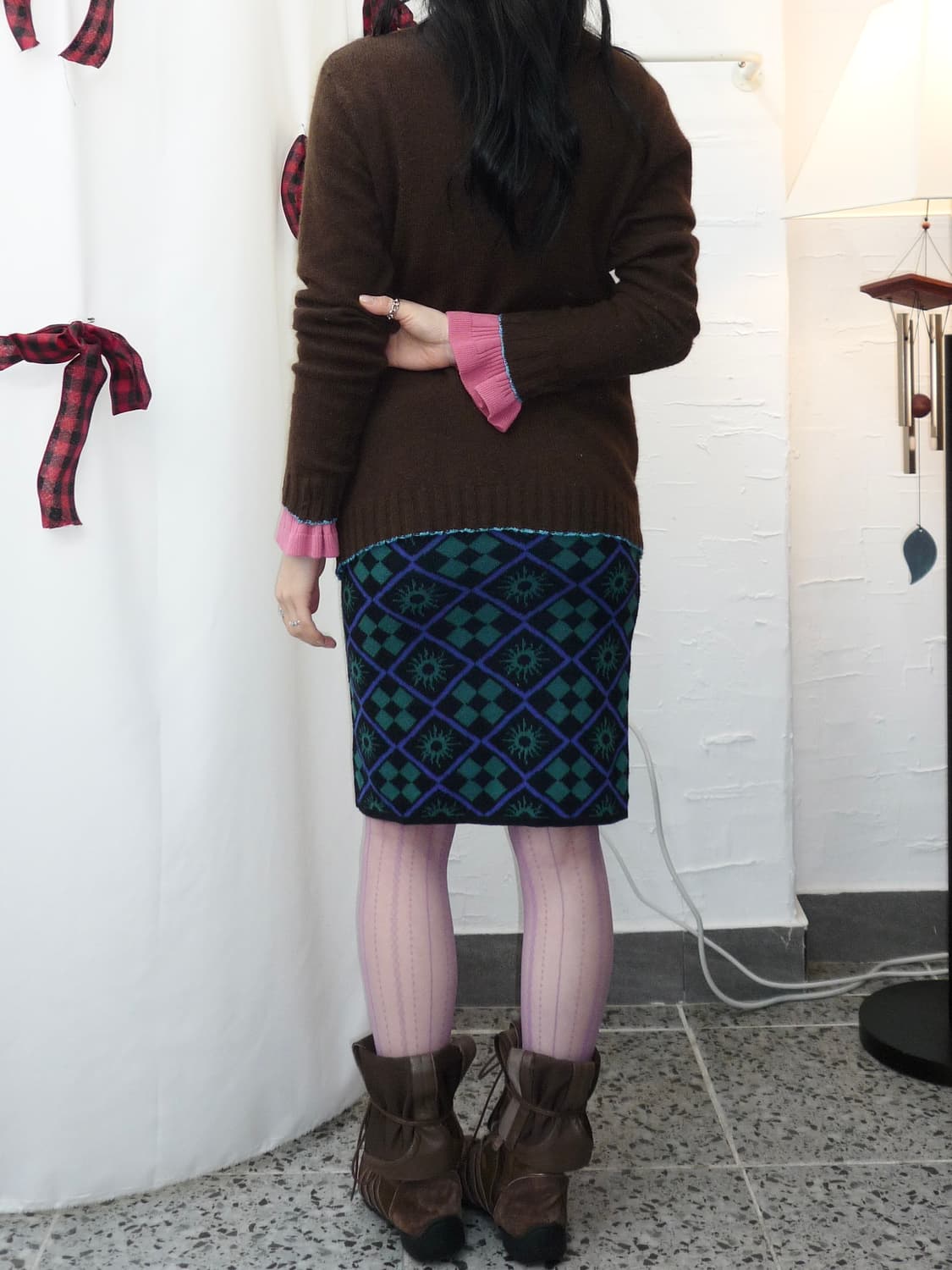 sweet polka knit cardigan 상품이미지5