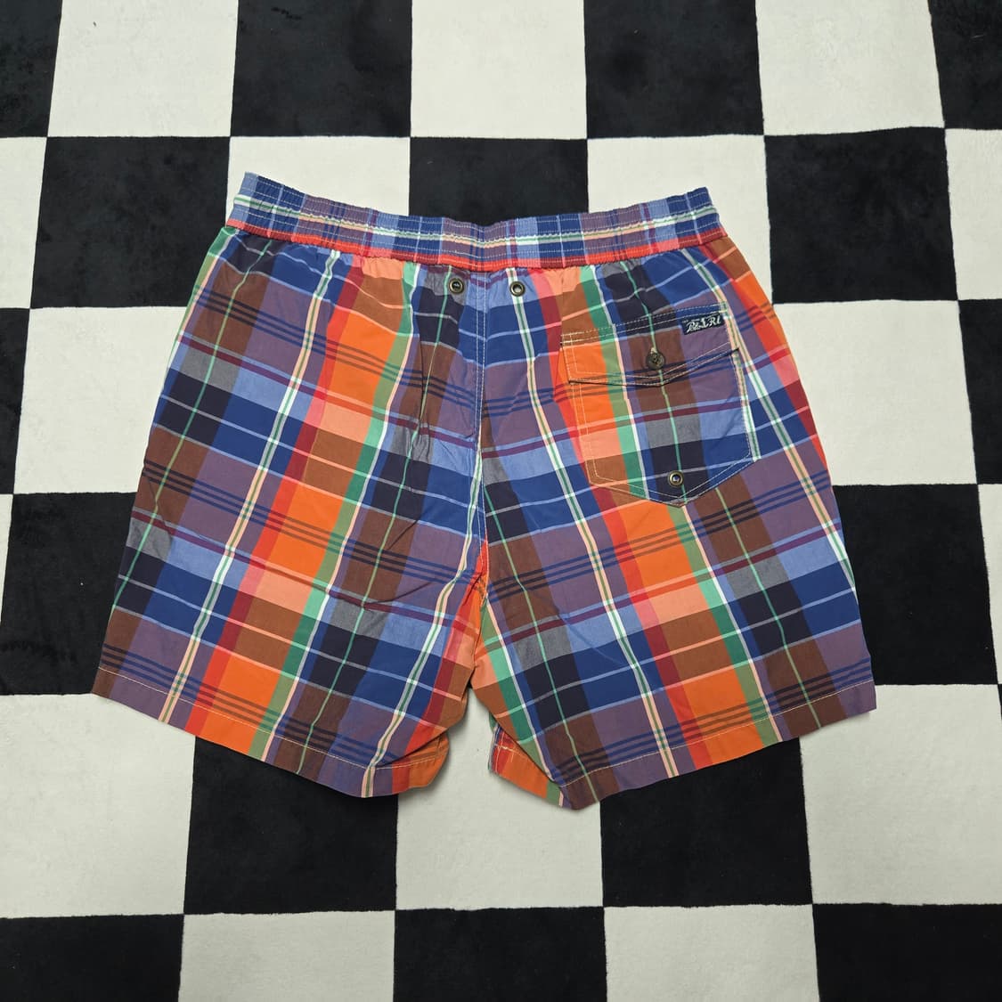 M 폴로랄프로렌 체크 스윔팬츠 수영복 멀티컬러 상품이미지6