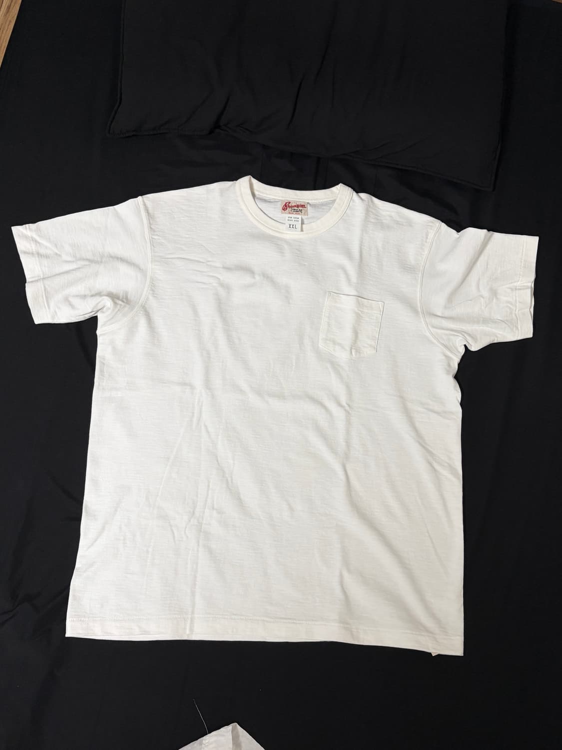 새상품) 브론슨 USA Cotton 루프휠 튜블라 포켓 티셔츠 화이트 X 상품이미지1