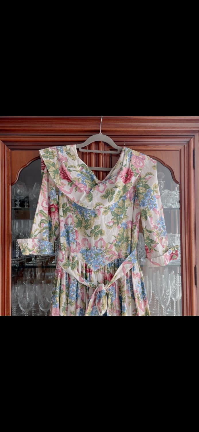 초레어 80년대 빈티지 꽃무늬 드레스 상품이미지9