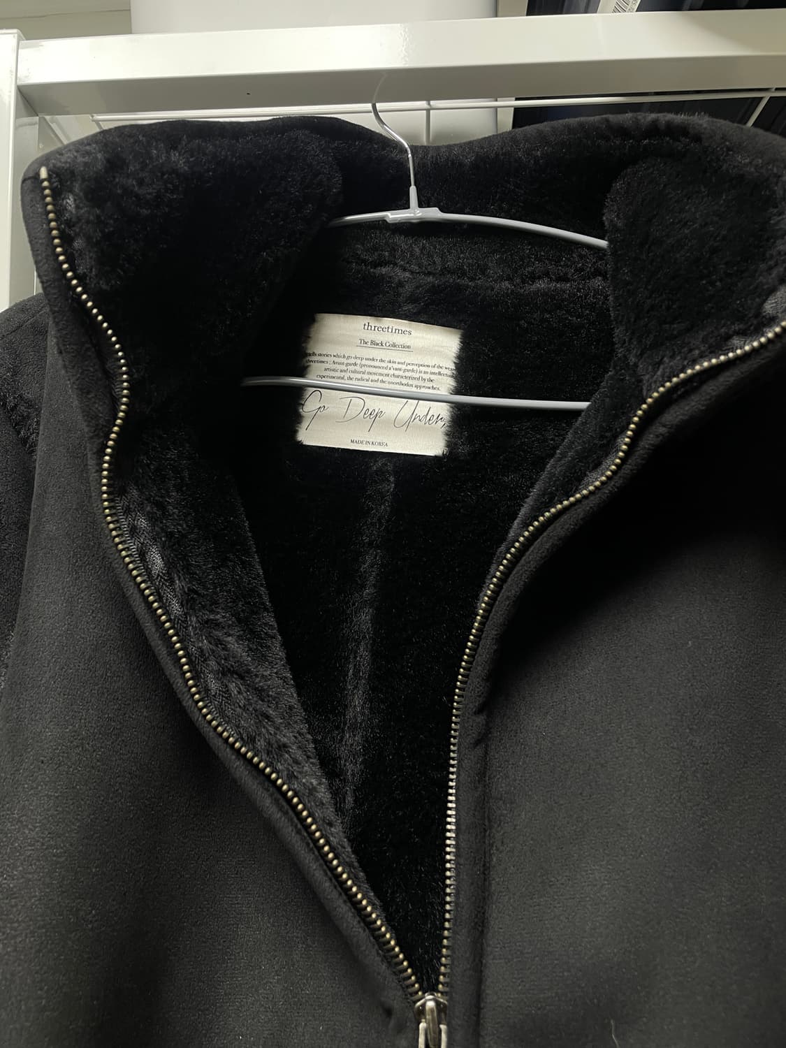 쓰리타임즈 크롭무스탕 상품이미지4