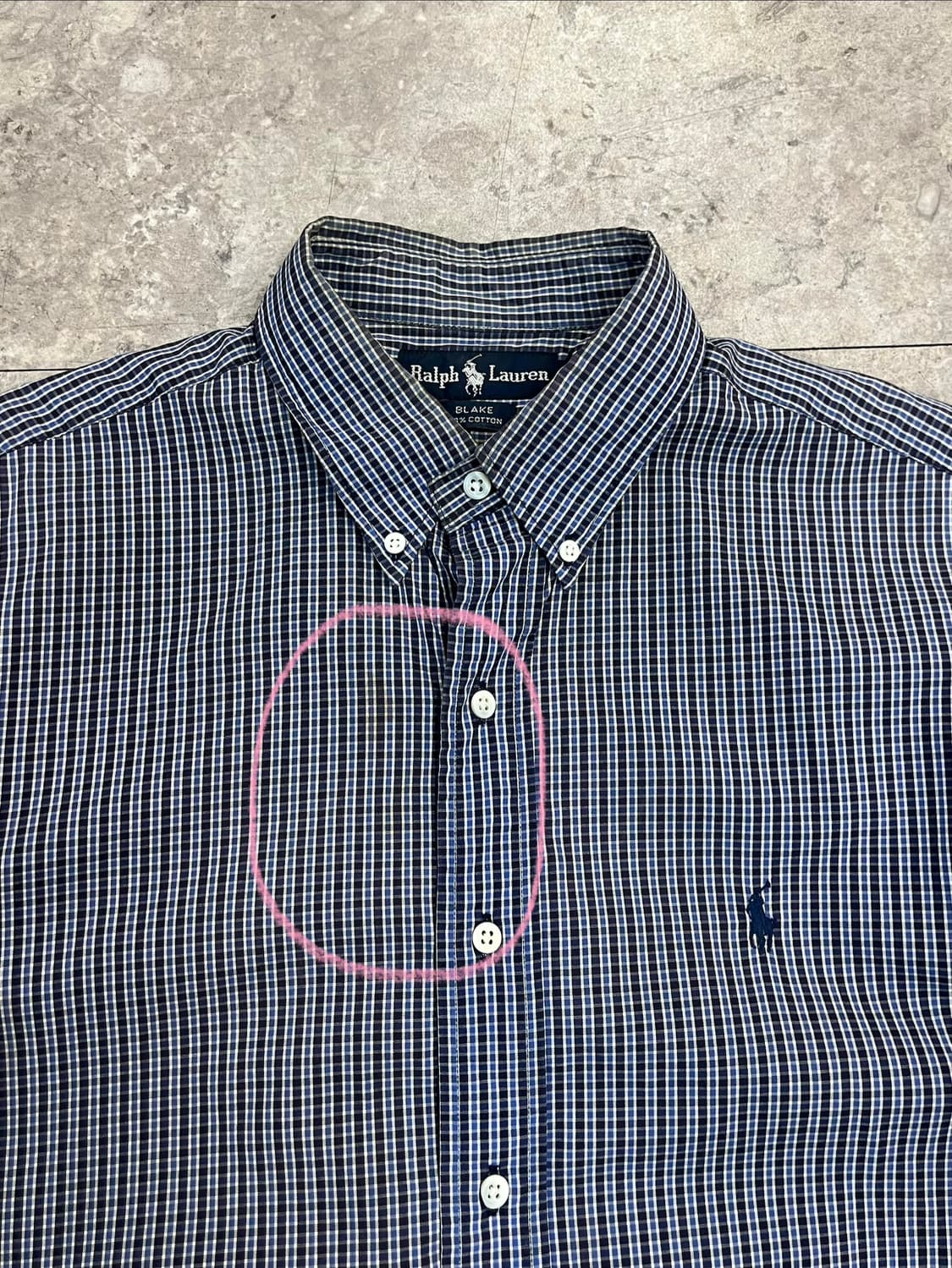 폴로 랄프로렌 체크 셔츠 네이비 95 #csz3082 상품이미지5