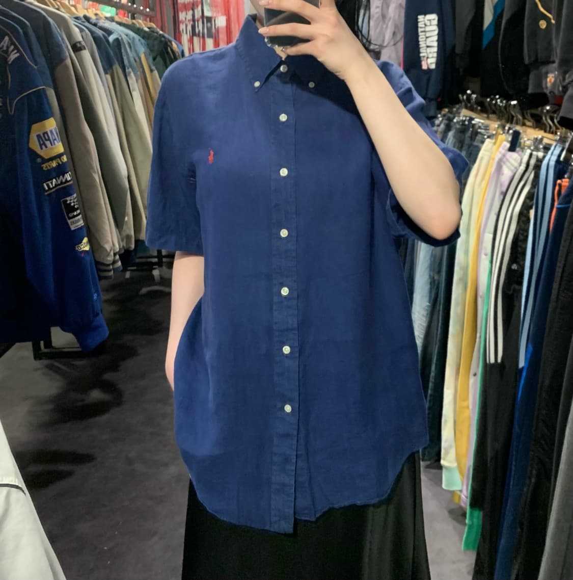 [IM] 폴로 랄프로렌 반팔 셔츠 블루 상품이미지1