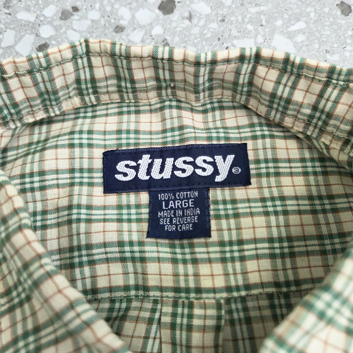 90s Vintage Stussy Plaid Shirts 스투시 셔츠 상품이미지7
