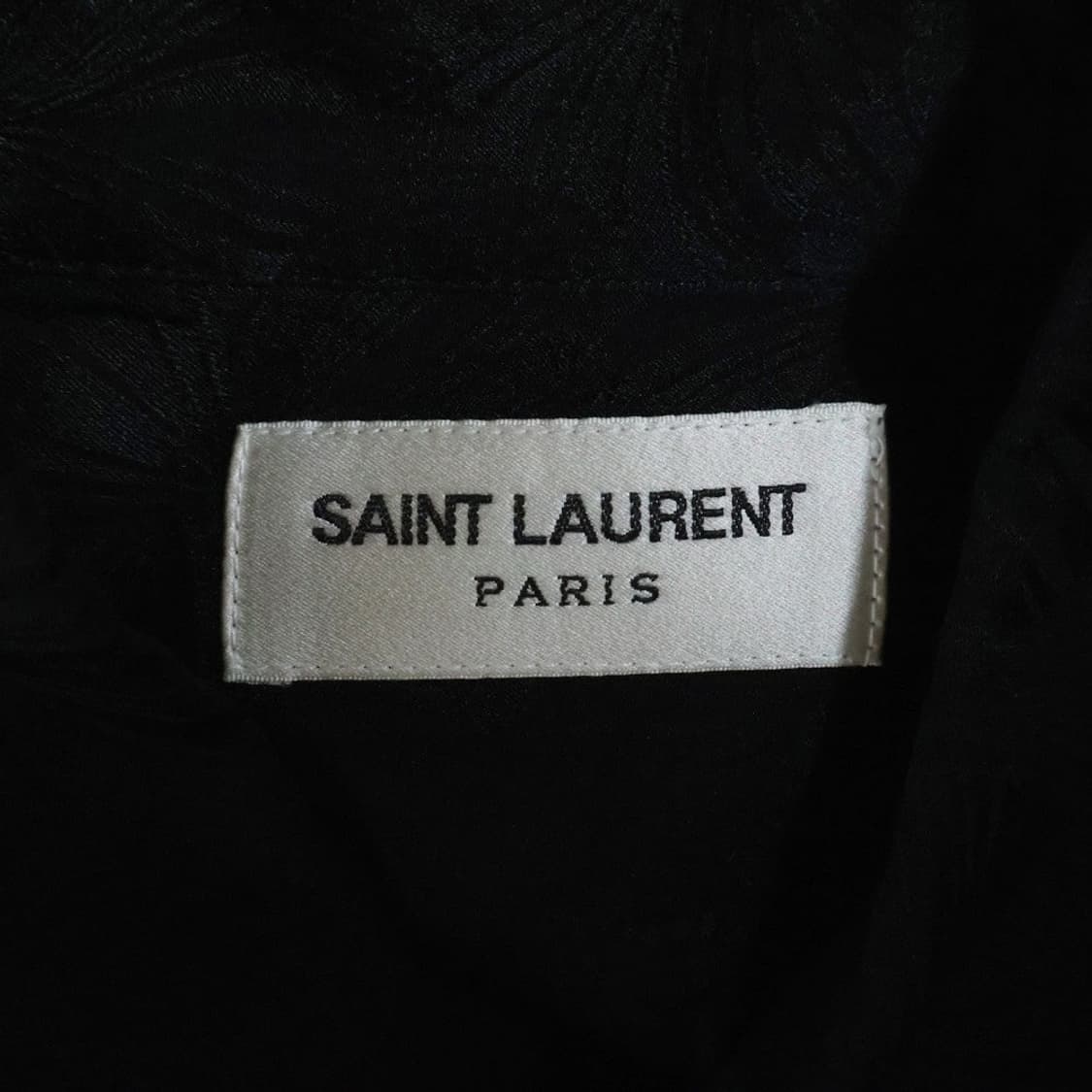 [BTS 지민님 착용] 생로랑 21ss 자카드 팜 리프 실크 셔츠 상품이미지4