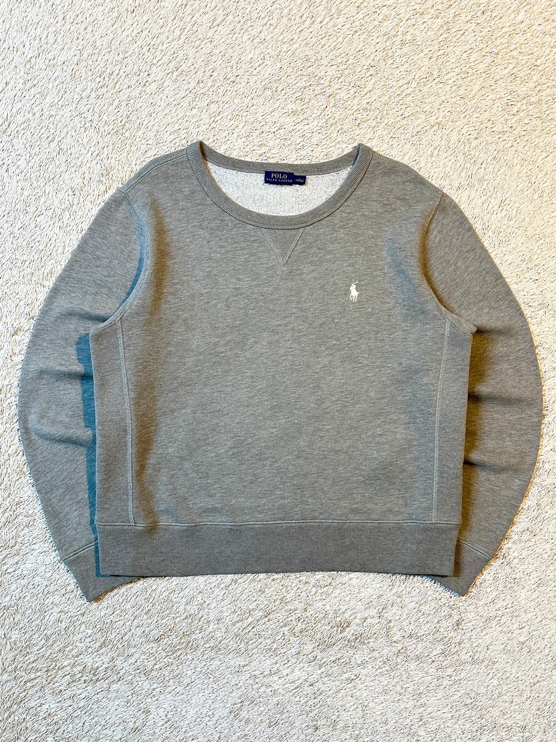 폴로 랄프로렌 신형 화이트포니 플리스 맨투맨 그레이 상품이미지1