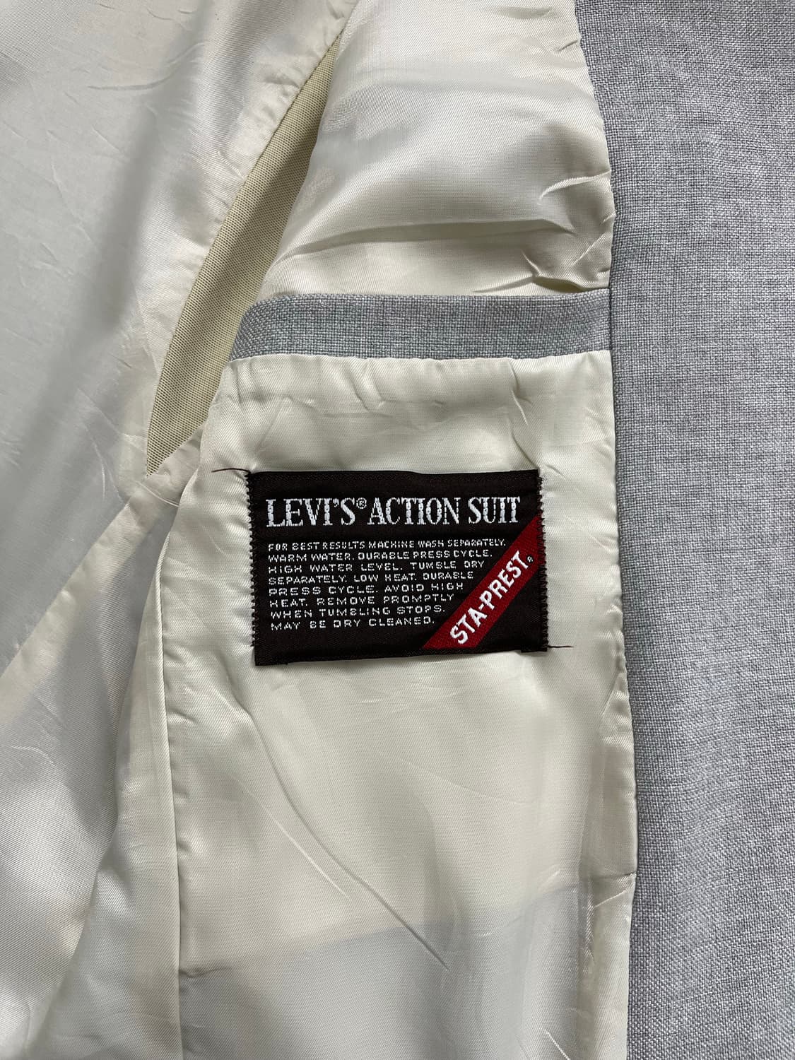 80s 빈티지 리바이스 액션 수트 블레이져 자켓 상품이미지10