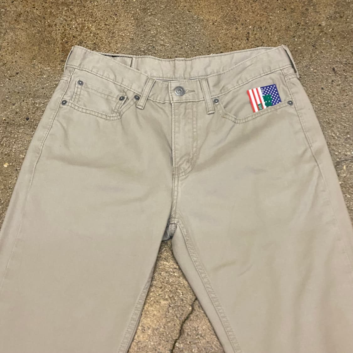 빈티지 리바이스 514 베이지진 청바지 상품이미지2