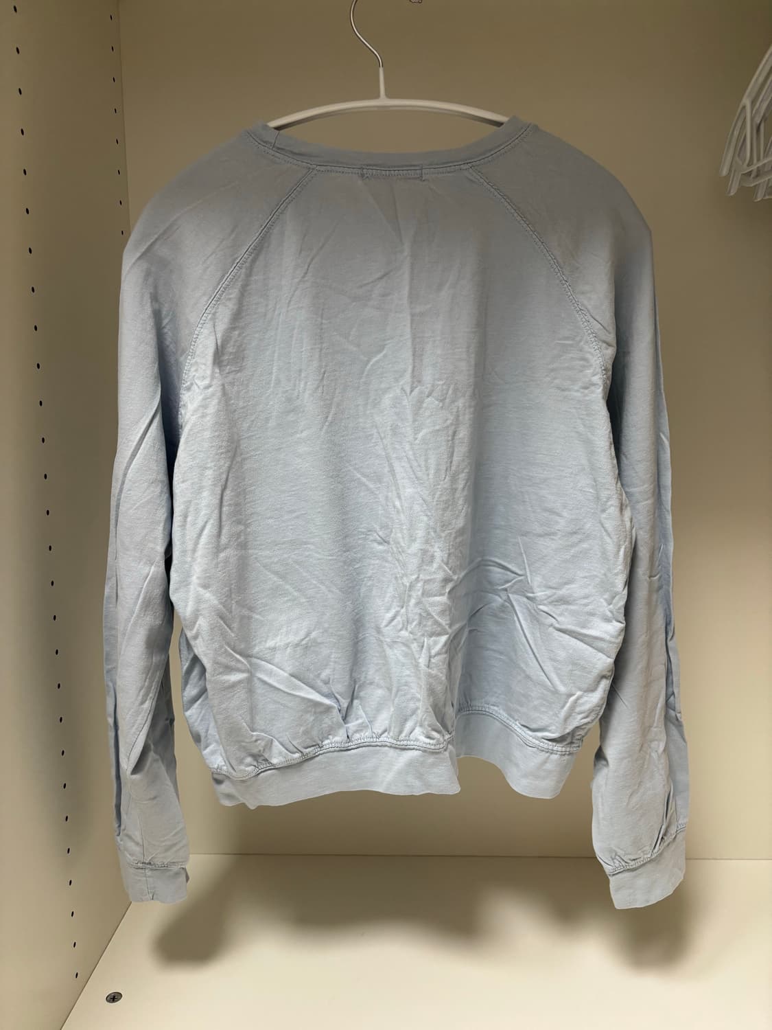 faerie 샵페어리 레글런 맨투맨 탑 하늘 스카이블루 티셔츠 레이어드 상품이미지2