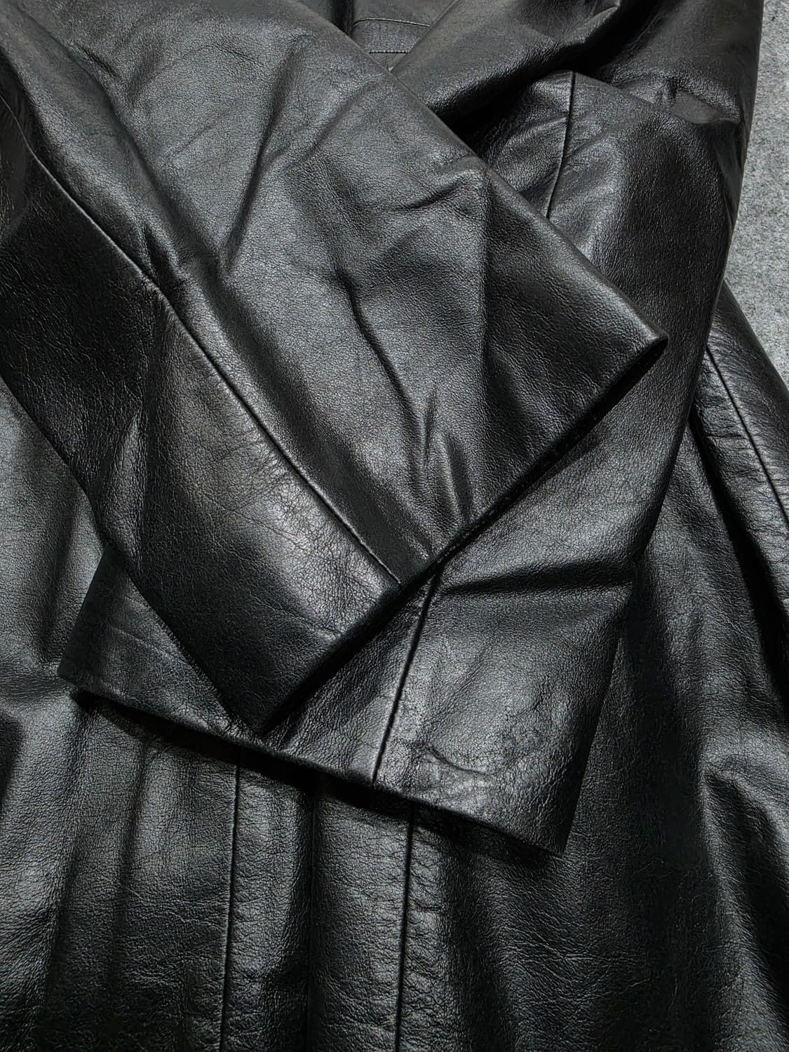 빈티지 벨트 양가죽 자켓 램스킨 코트 레더자켓 66 상품이미지9